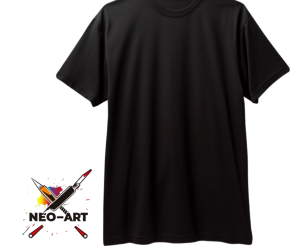 Playera Negra Algodón Neo Art