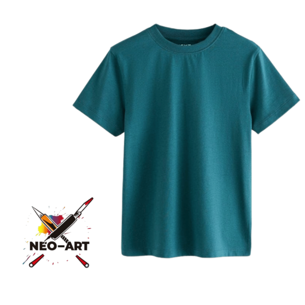 Playera Turquesa Algodón Neo Art
