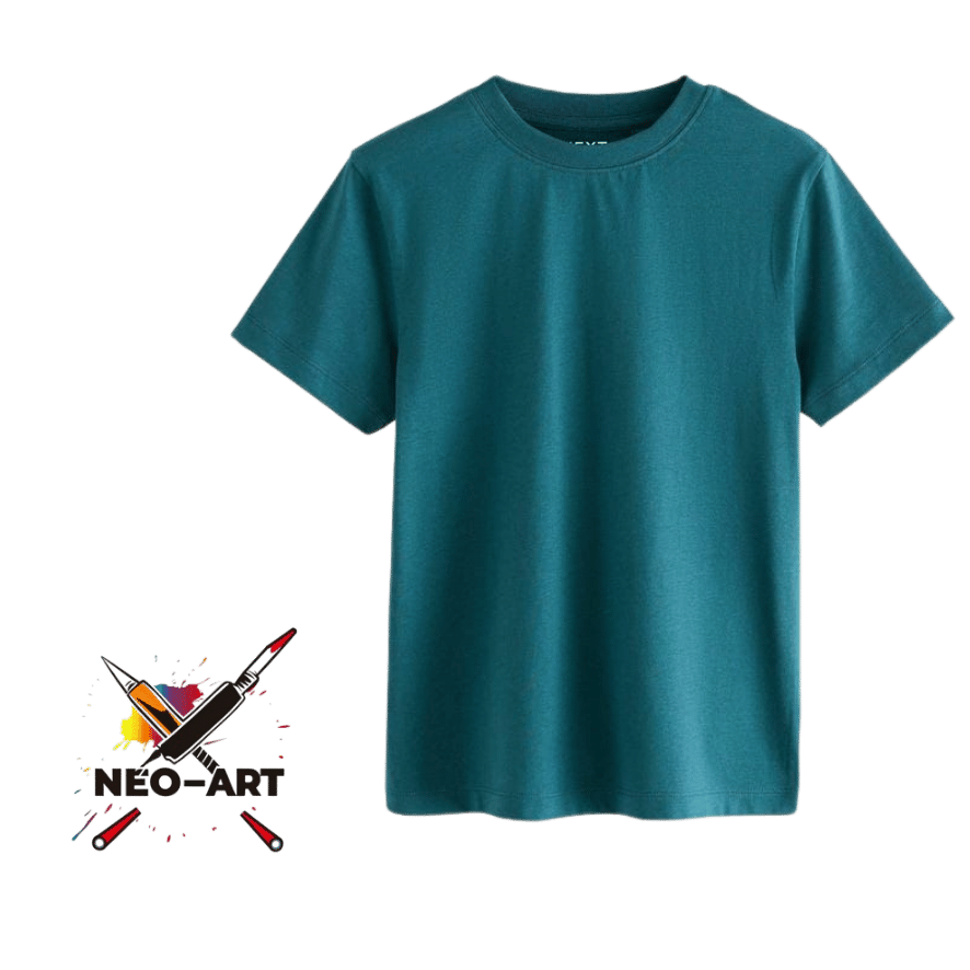 Playera Turquesa Algodón Neo Art