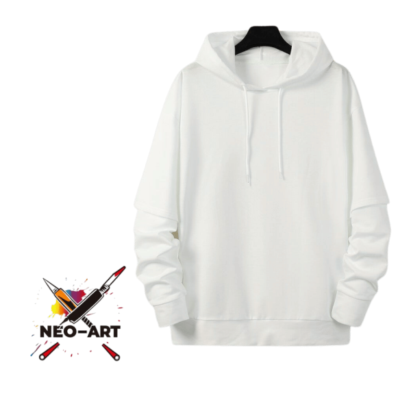 Sudadero Blanco Algodón Neo Art