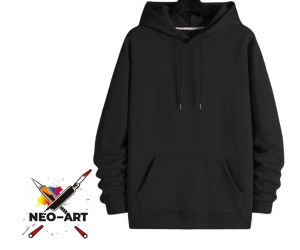 Sudadero Negro Algodón Neo Art