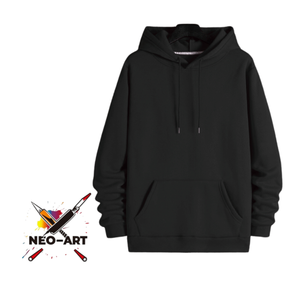 Sudadero Negro Algodón Neo Art