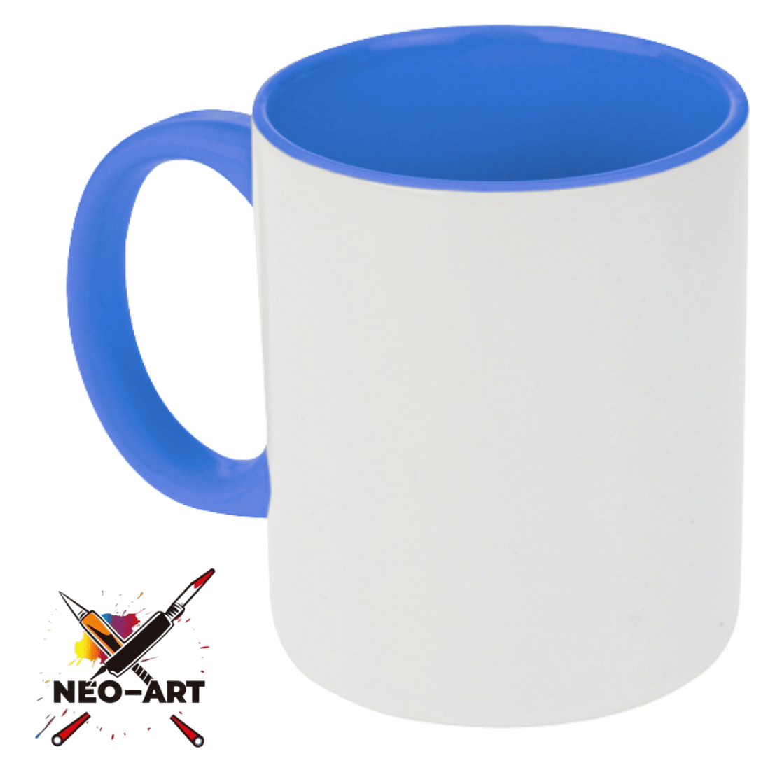 Taza Bicolor Azul Neo Art
